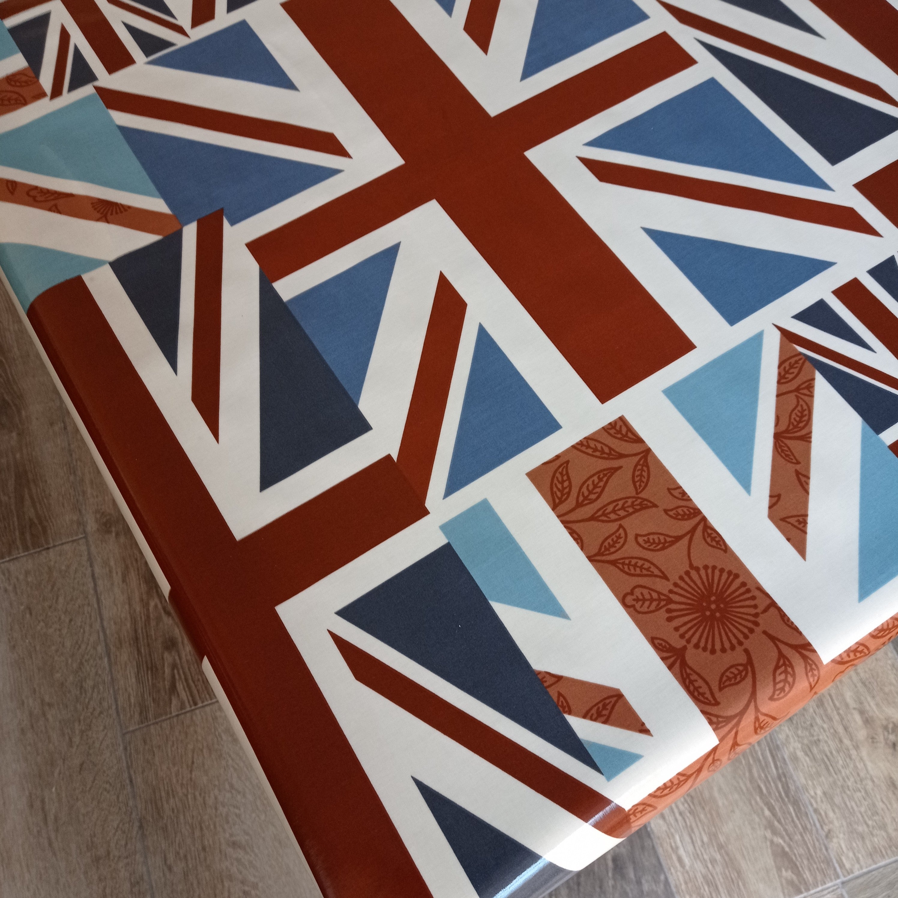 Retro Union Jack Flag Oilcloth PVC Tablecloths & Vinyl Tablecloths