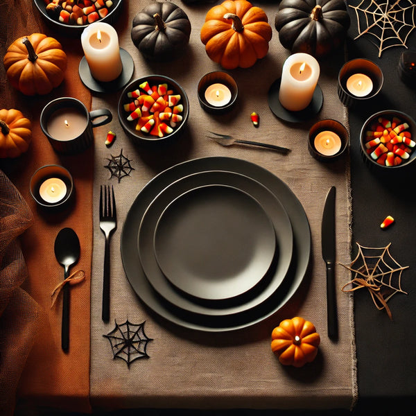 10 Spooktacular Halloween Table Decorating Ideas Using PVC Tablecloths