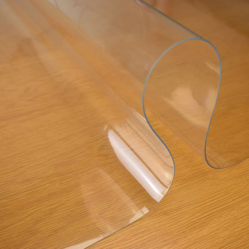 Thick Clear Table Protector Semi Circle 163cm