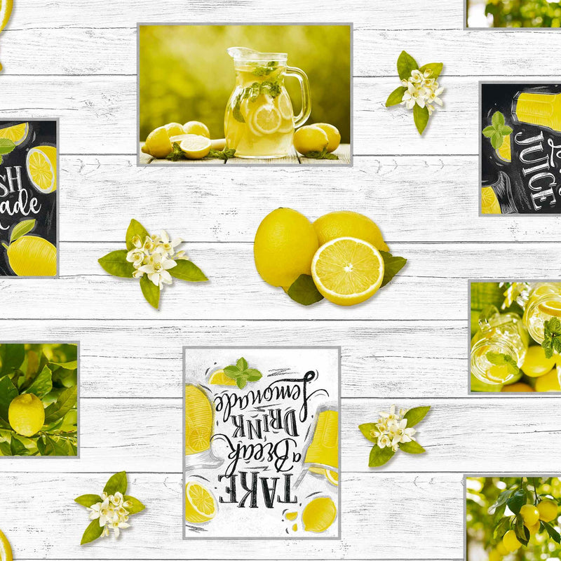 Fresh Lemon Lemonade vinyl tablecloth 190cm x 140cm-Warehouse Clearance