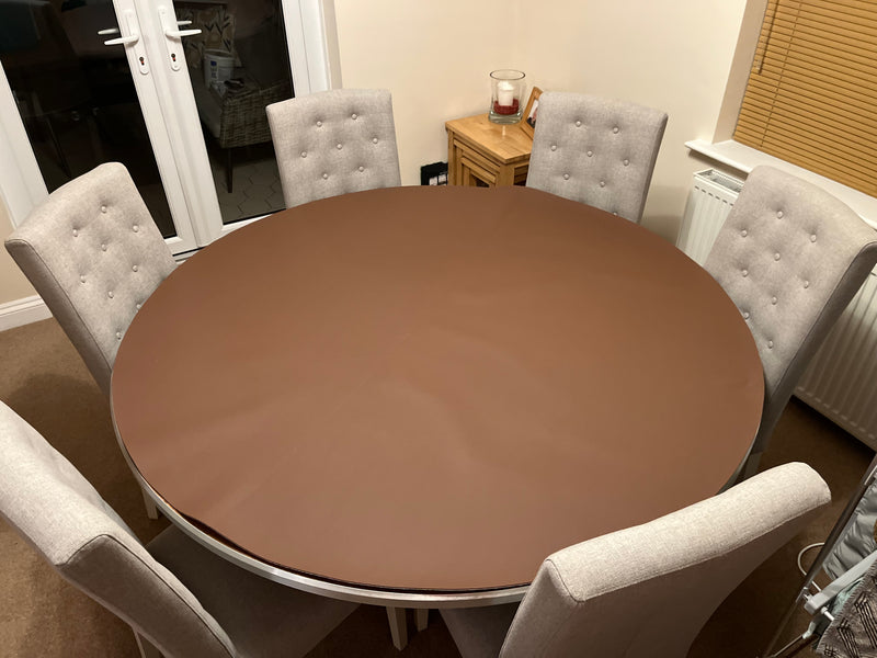 Round Table Protector 167cm  Brown