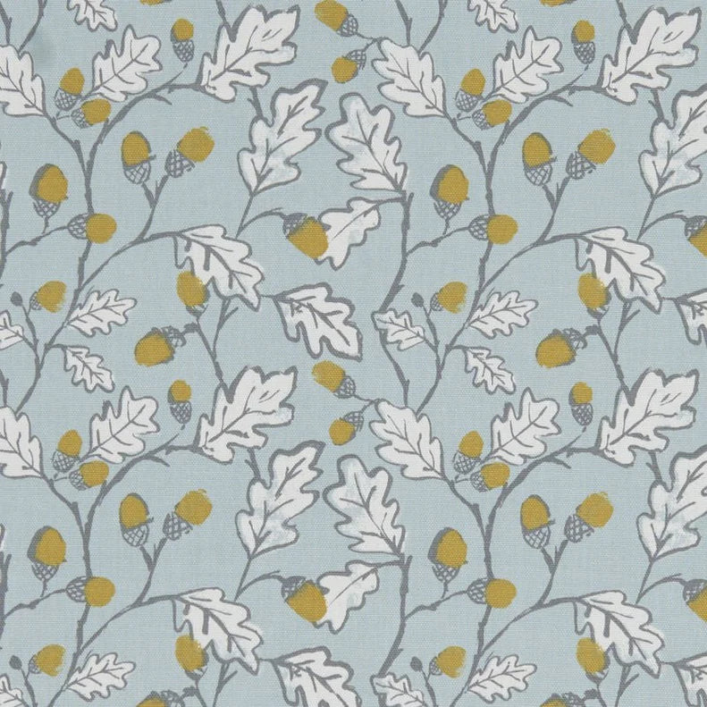 Acorn Trail  Duckegg Oilcloth Tablecloth by Clarke and Clarke 100cm x 132cm - Warehouse Clearance