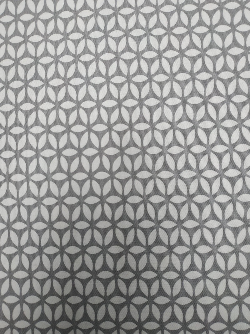 Geo Geometric Grey Oilcloth Tablecloth by Clarke and Clarke 50cm x 50cm - Warehouse Clearance