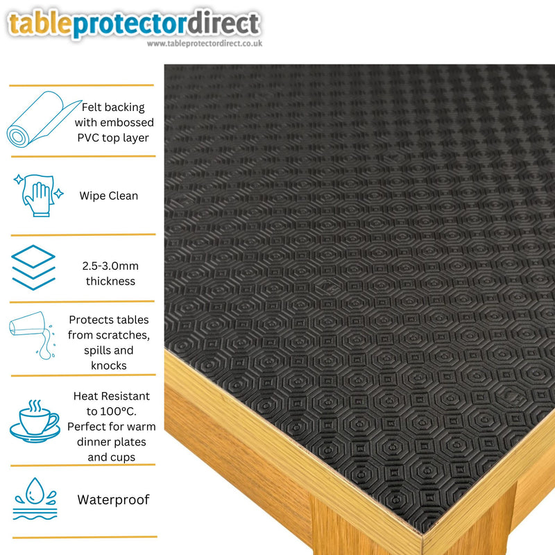 Round Table Protector 100cm Black