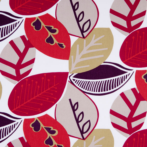 Malina Summer Leaves Wine and Olive Oilcloth Tablecloth