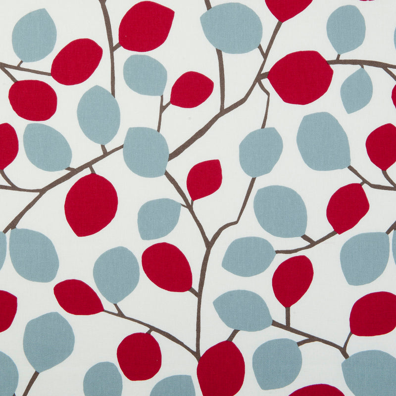 Nissa Leaves Rouge Scandinavian Inspired Oilcloth Tablecloth