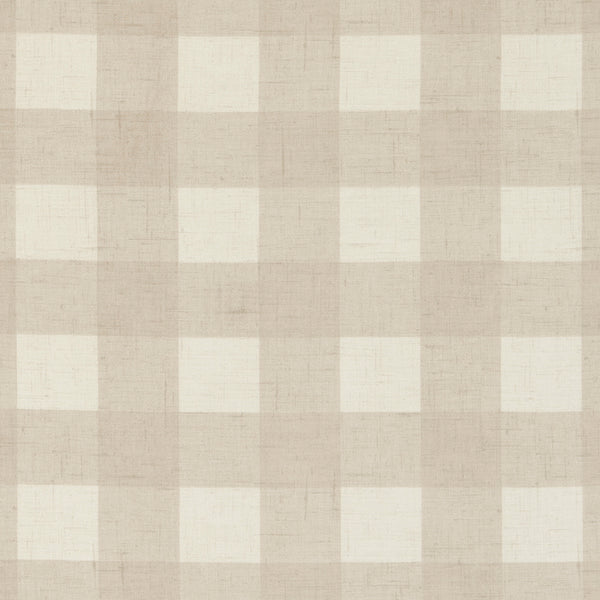 Polly Rustic Check Linen Oilcloth Tablecloth by Clarke and Clarke 300cm x 132cm - Warehouse Clearance