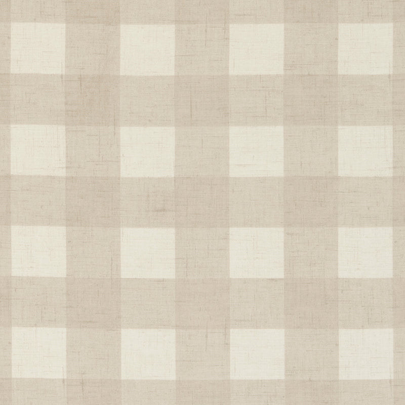 Polly Rustic Check Linen Oilcloth Tablecloth by Clarke and Clarke 300cm x 132cm - Warehouse Clearance