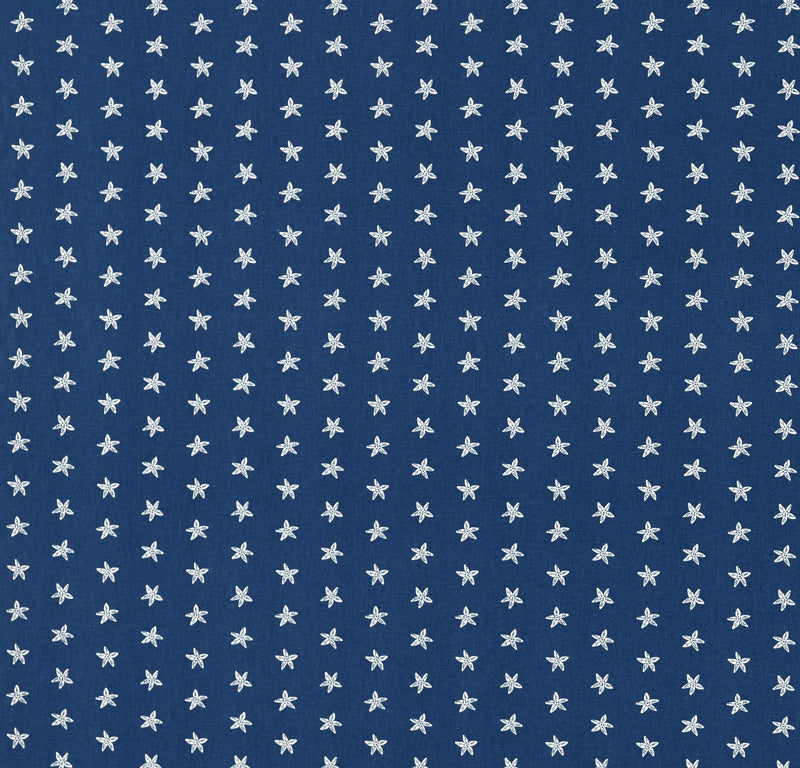 Seastar Navy Blue Star Fish Matt Oilcloth Table Cloth