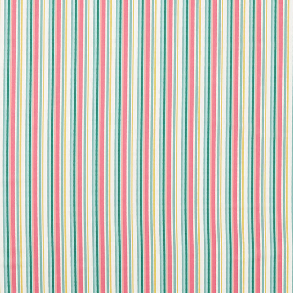 Tutti Fruity Multi Stripe Summer Matt Oilcloth Tablecloth