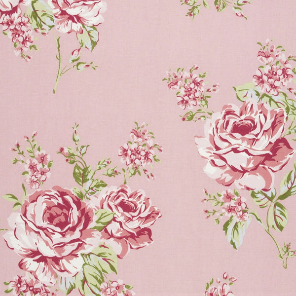 Flora Rose Pink Oilcloth Tablecloth