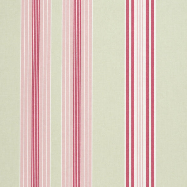 Lulu Stripe Pink and Sage Green Oilcloth Tablecloth