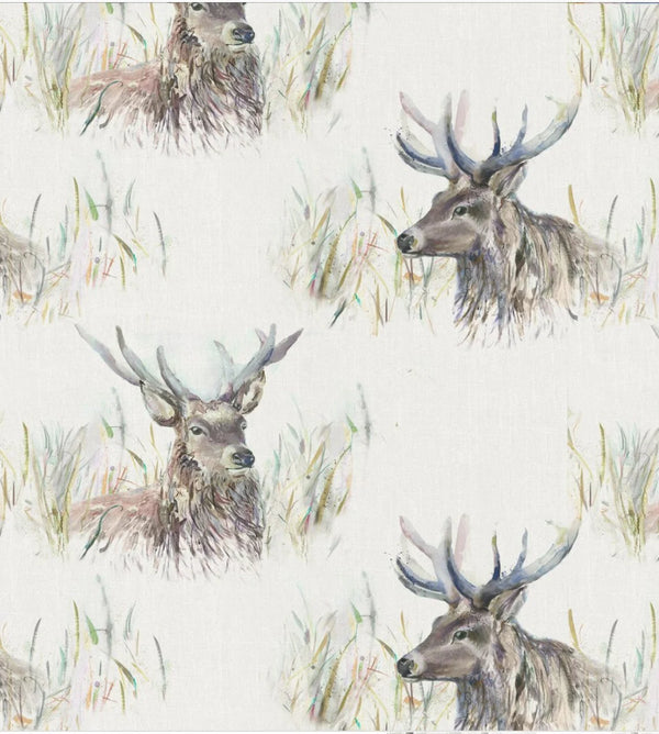 Wallace Stag Oilcloth Tablecloth Voyage 220cm x 140cm - Warehouse Clearance