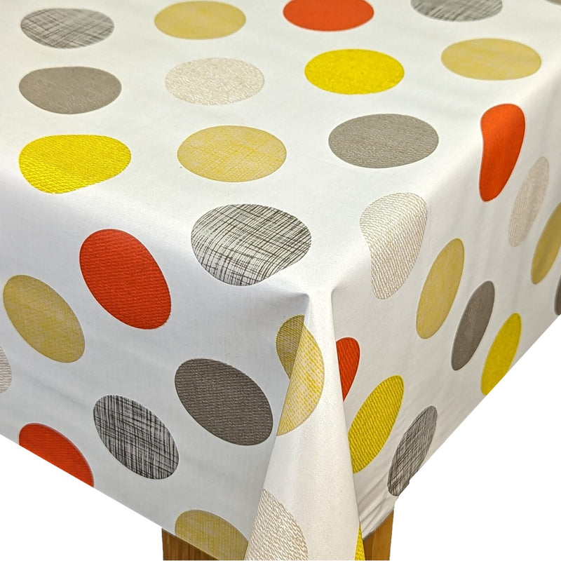 Big Multi Spot Vinyl Oilcloth Tablecloth