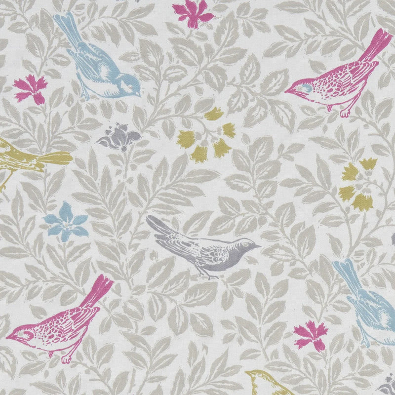 Bird Song Summer Oilcloth Tablecloth by Clarke and Clarke 160cm x 132cm - Warehouse Clearance