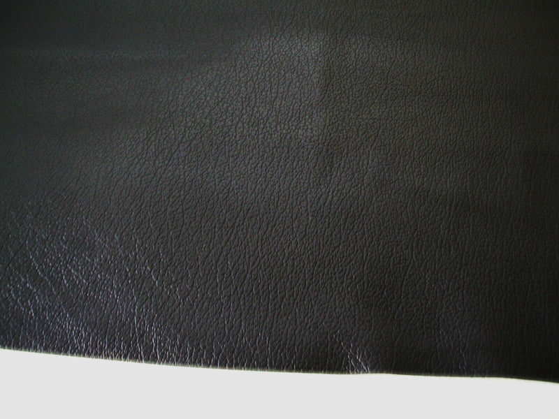 Faux Leather Black Textured Upholstery Vinyl, FR, 60cm x 137cm -Warehouse Clearance