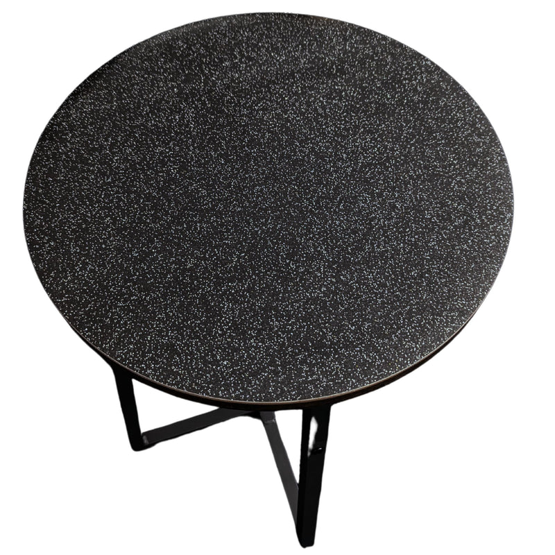 Black Glitter Table Protector 140cm wide