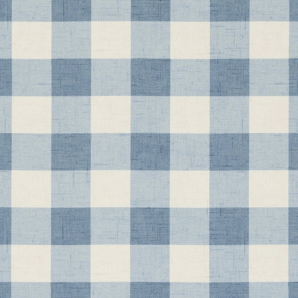 Polly Chambray Rustic Check  Oilcloth Tablecloth 200cm x 132cm by Clarke and Clarke   - Warehouse Clearance
