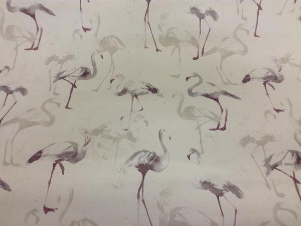 Grey Flamingo vinyl tablecloth 100cm x 140cm-Warehouse Clearance