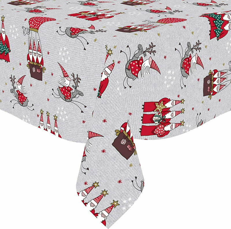 Lapland Grey vinyl tablecloth 120cm x 140cm Warehouse Clearance