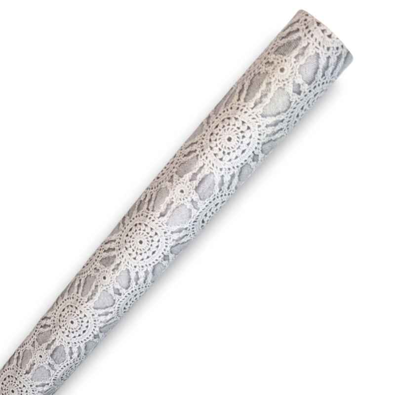 Macrame Lace Pattern Roll  PVC Vinyl Wipe Clean Tablecloth 13.5 metres  x 140cm Warehouse Clearance