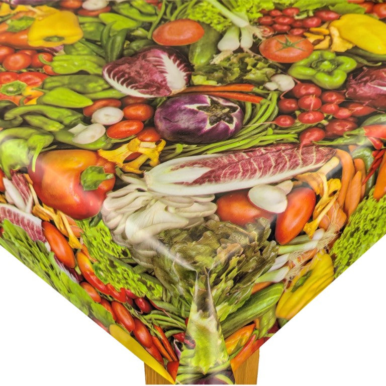 Vegetables  PVC Vinyl Tablecloth 20 Metres x 140cm