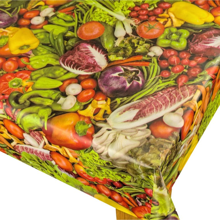 Vegetables  PVC Vinyl Tablecloth 20 Metres x 140cm