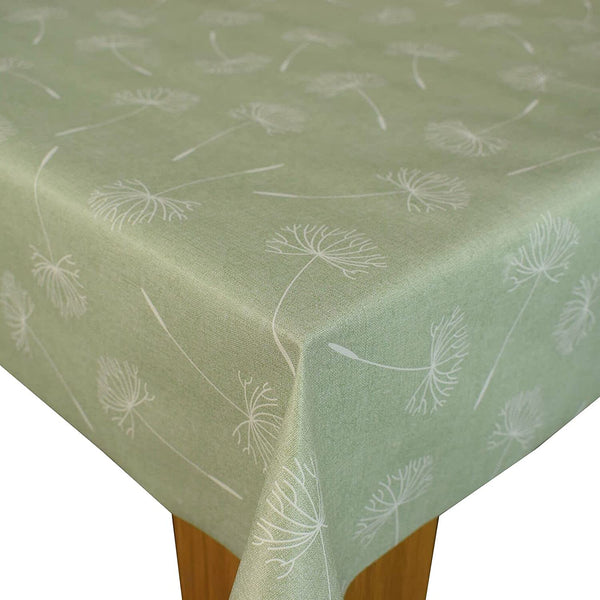 Megan Green PVC Vinyl Wipe Clean Tablecloth 200cm x 140cm-Print Faults-Warehouse Clearance