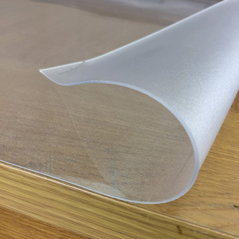 Frosted Matt Finish Thick Clear Table Protector 100cm - All Lengths available