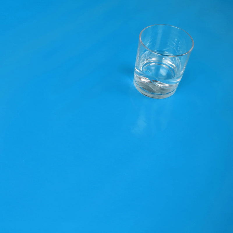 Plain Turquoise PVC Vinyl Wipe Clean Tablecloth-print Fault- 100cm x 140cm Warehouse Clearance