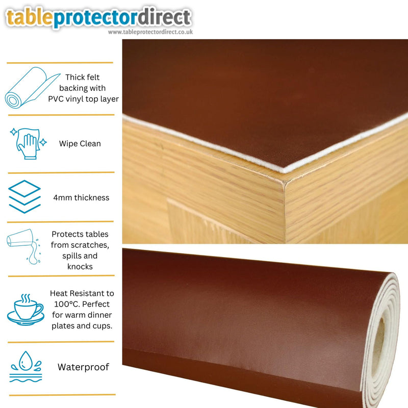 Table Protector Heavy Duty Brown 30cm wide Select Length