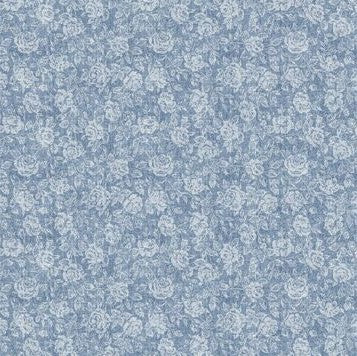 Windsor Rose Blue PVC Vinyl Wipe Clean Tablecloth 110cm x 140cm Warehouse Clearance