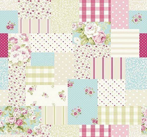 Patchwork Duckegg Fryetts Cotton Fabric