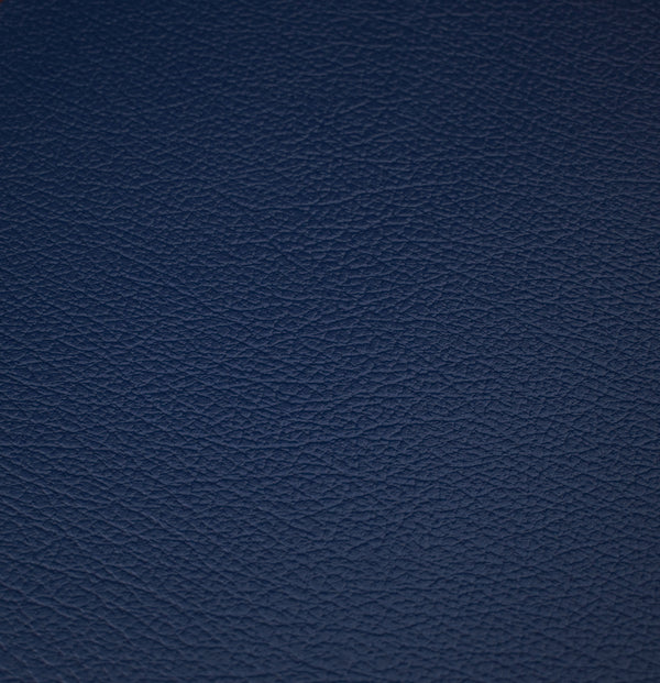 Blue Grain Faux Leather Textured Upholstery Vinyl , FR,