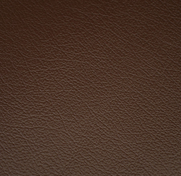 Dark Brown Grain Faux Leather Textured Upholstery Vinyl, FR