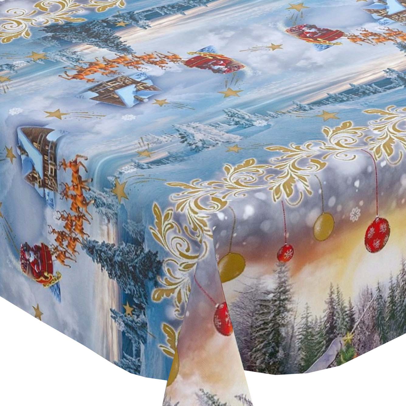 Vinyl christmas deals tablecloth