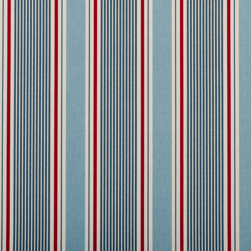 Sail Stripe  Marine 100% Cotton Fabric by Clarke and Clarke