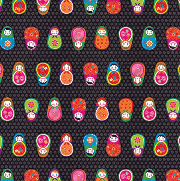 Russian Dolls PVC Vinyl Wipe Clean Tablecloth 70cm x 140cm Warehouse Clearance